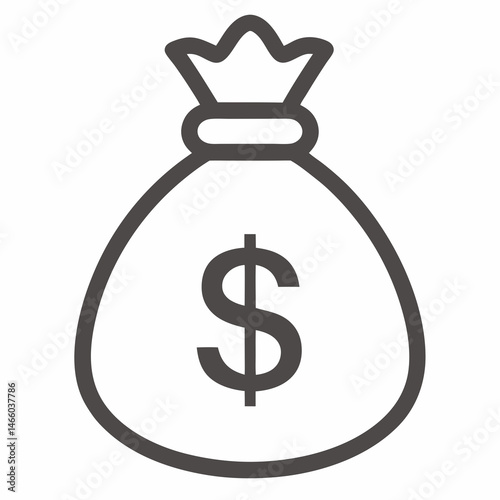 bag with dollar sign
