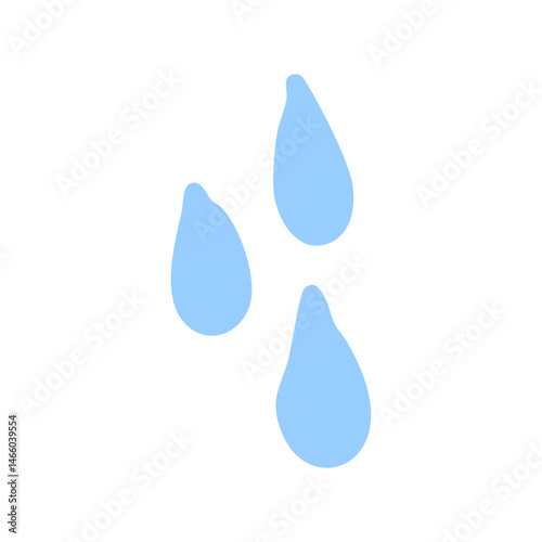 blue water drop element