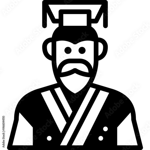 emperor solid line icon