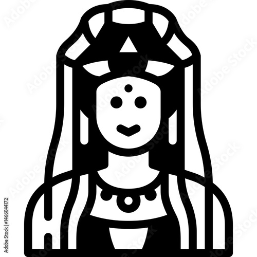 guanyin solid line icon