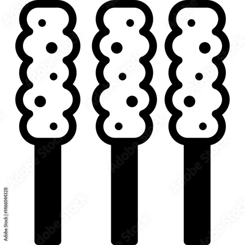 skewer solid line icon