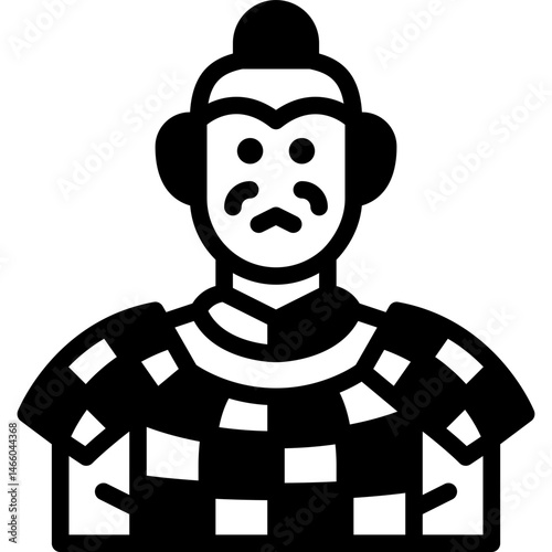 terracotta army solid line icon