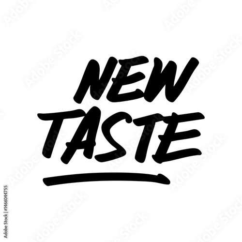 new taste word handwritten