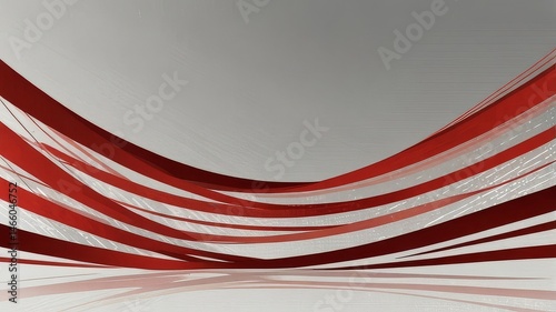 Abstract Red and Gray Wave Design Background