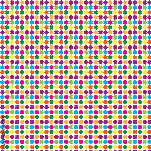 Colorful Flower Pattern: Bright Floral Texture, Vibrant Blossom Design: Cheerful Repeat Background, Abstract Floral Shapes: Pop Art Flower Grid.