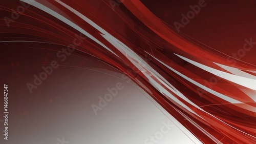 Abstract Red and Gray Wave Design Background