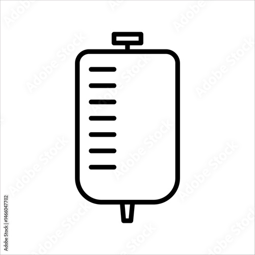 infuse icon in trendy flat style, blood bag icon, iv bag,intravenous bag 