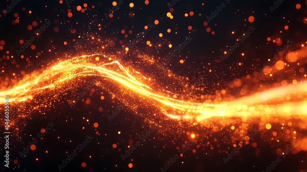 Fototapeta premium Abstract fiery flow (2)