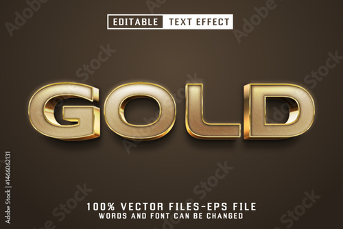Gold 3d Text - Editable Text Effect