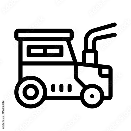 tractor line icon