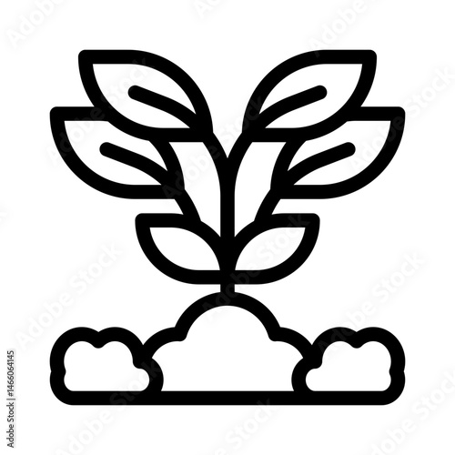 seedling line icon