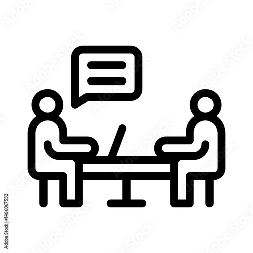 interview line icon