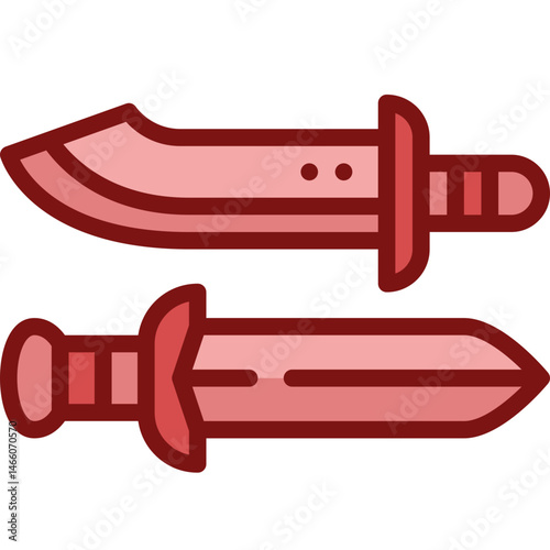 sword two tone icon