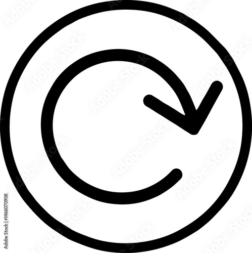 Undo Circular Arrow Icon Refresh, Repeat, Revert Symbol