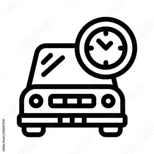clock line icon