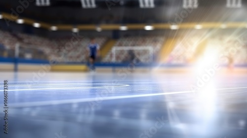 Blurred Stadium Floor