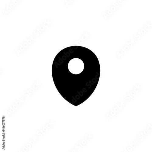 Map Pointer Icon for Location and Navigation