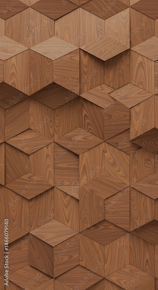 Abstract Wooden Cube Pattern Texture Background Abstract Wooden Cube Pattern Texture Background