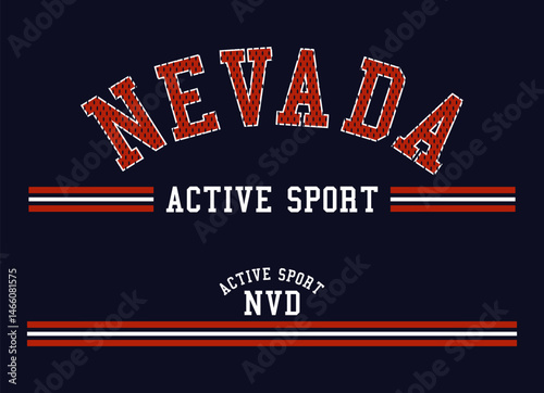   nevada  slogan  graphic tee t shirt 