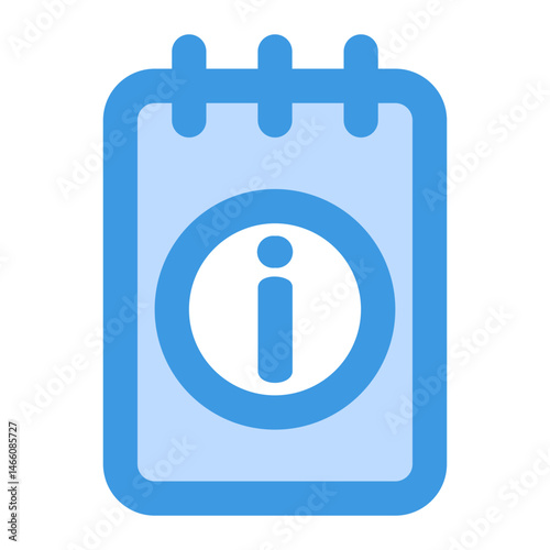 Simple digital icon representing information, suitable for tech, support, or helpdesk applications.