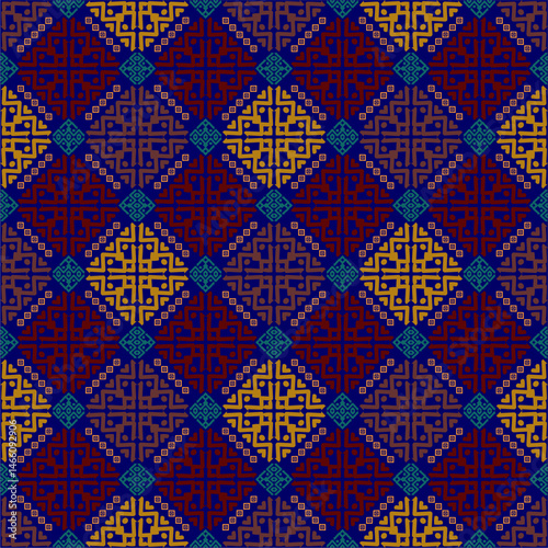 Beautiful ethnic fabric patterns designed to inspire your creative activities, vector backgrounds.