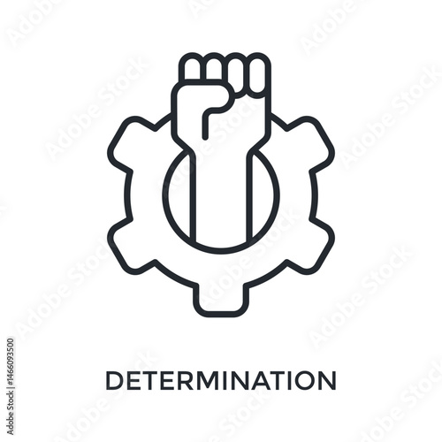 Determination Icon Outline Style. Vector Illustration For Graphic Design