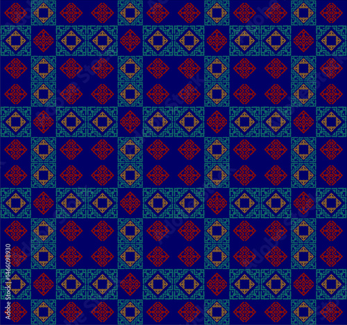 Beautiful ethnic fabric patterns designed to inspire your creative activities, vector backgrounds.