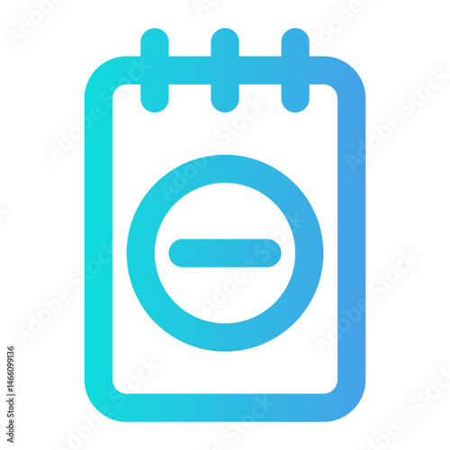 Flat icon of a calendar featuring a prohibited sign, suitable for time management and safety applications.