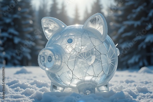 piggy bank in snow.piggy bank with snow. Saving money in piggy bank. Pink piggy bank isolated. Ceramic piggy bank. Piggy bank with coins. Dollar in a Piggy Bank. Piggy bank in hand. Broken piggy bank.