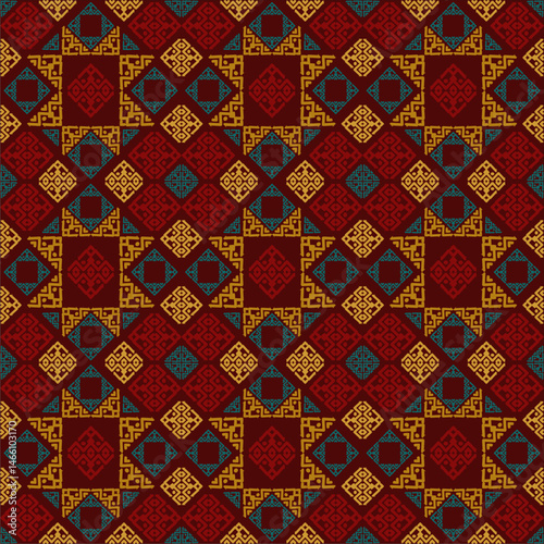 Beautiful ethnic fabric patterns designed to inspire your creative activities, vector backgrounds.