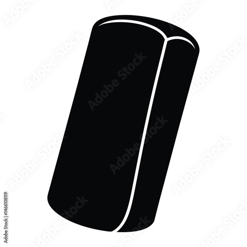 spring roll vector silhouette icon, black and white illustration of food.
