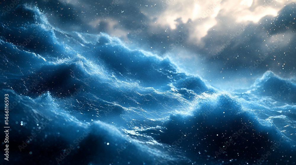 Fototapeta premium Abstract blue sky clouds dreamy background texture