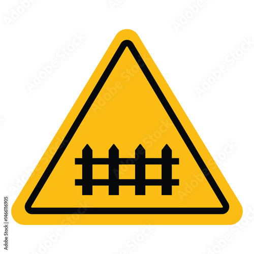 Obraz na plátně railroad crossing warning sign