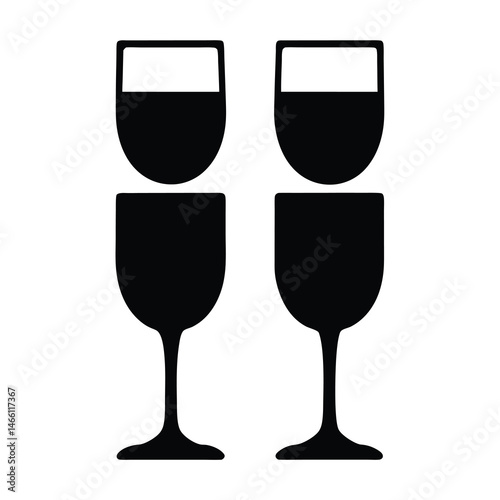 drinks vector silhouette icon, black and white illustration of drinks. Free Download drinks vector silhouette icon, black and white illustration of drinks. - GFXLoad