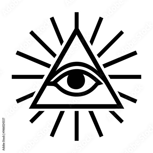 All-Seeing Eye in Bold Contrast.eps