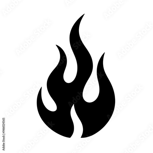 Black Flame Silhouette.eps