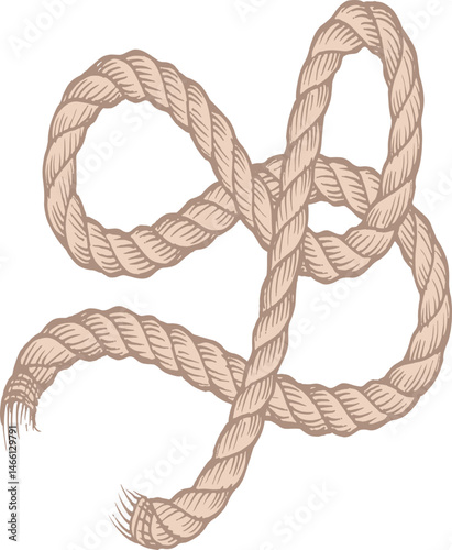 Rope Knot Design Element