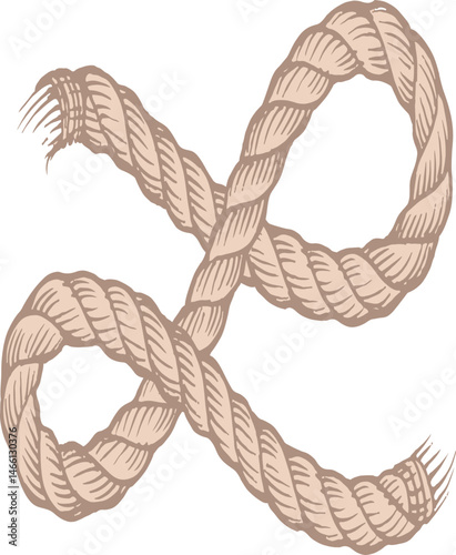 Rope Knot Design Element