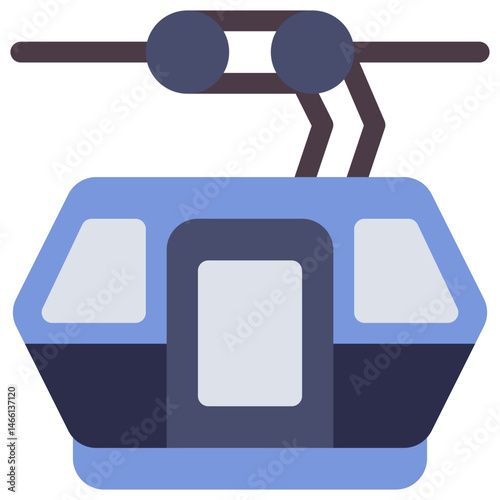 cable car vector illustration