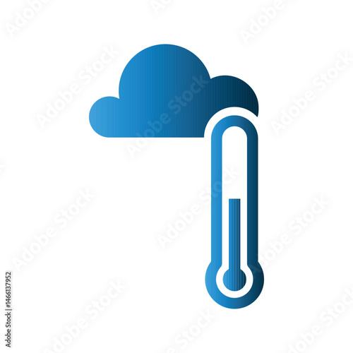 Thermometer icon design template