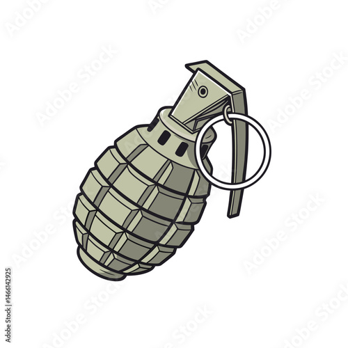 hand grenade vector illustration
