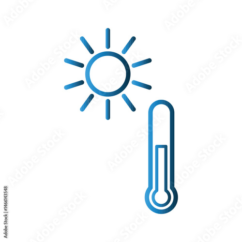 Thermometer icon design template
