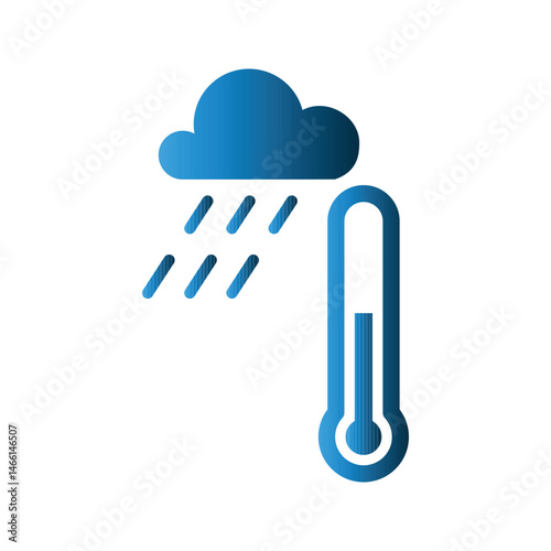 Thermometer icon design template
