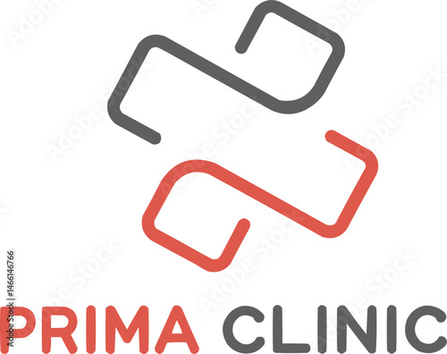 Red Prima Clinic Nurse and Stethoscope Logo Symbol of Health, Care & Peace Medical instrument Vector Design SVG PNG Free Download