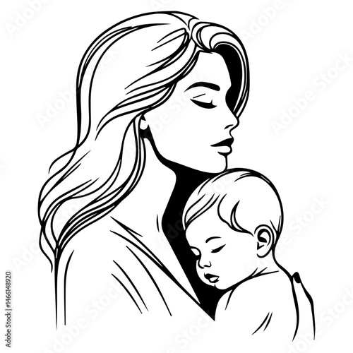 Mother and Child, Mother and Child Embrace