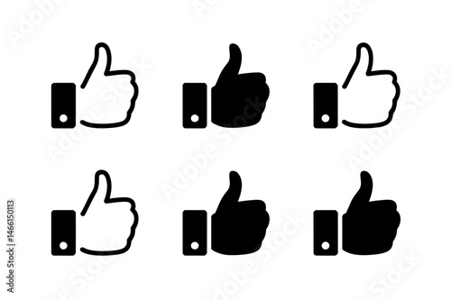 Thumbs up like icon vector illustration graphic