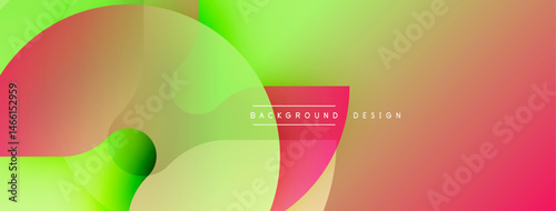 Abstract fluid shapes blend, creating vibrant gradient background. Colors transition smoothly, offering modern visual appeal.