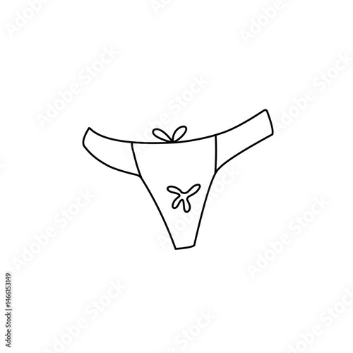 outline the panties stain
