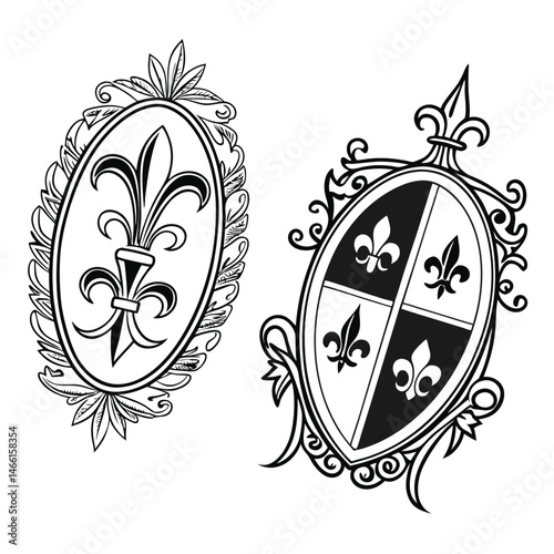 Oval, Shield and Circle Frames