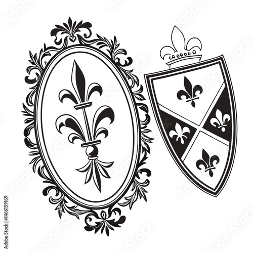 Oval, Shield and Circle Frames